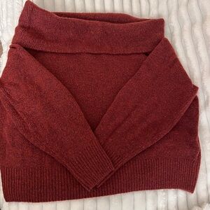 Medium H&M Off The Shoulder Red Sweater